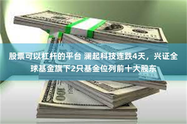 股票可以杠杆的平台 澜起科技连跌4天，兴证全球基金旗下2只基金位列前十大股东