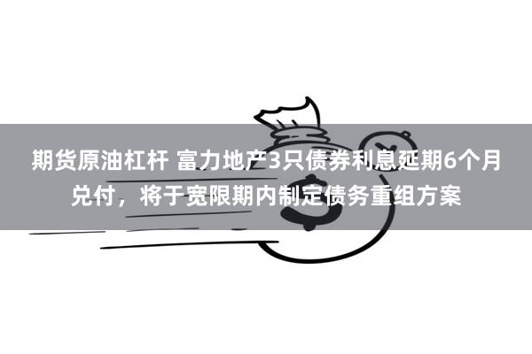 期货原油杠杆 富力地产3只债券利息延期6个月兑付，将于宽限期内制定债务重组方案